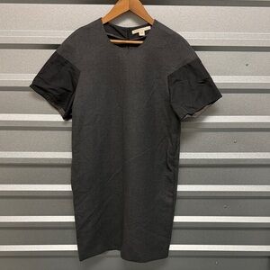 BAMFORD Womens Italian Wool Silk Midi Dress Size 42 Teacher Quiet Lux Minimalist